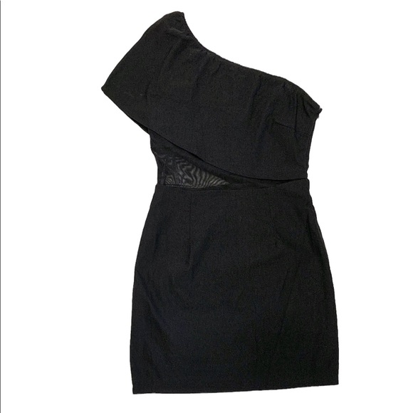 Superdown One Shoulder Sheer Waist Dress - Picture 3 of 8